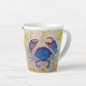 Coastal Blue Crab Latte Mug Latte Mok (Rechterhoek)