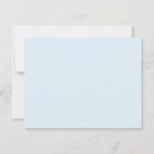 Coastal Blue Crab Wavy Border Personalized Notitiekaartje (Achterkant)