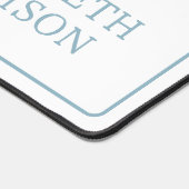 Coastal Blue en White Stripe Beach Tas Bureaumat (Hoek)