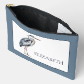 Coastal Blue Heron Bird gepersonaliseerd Etui (Open)