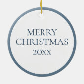 Coastal Blue Heron Bird gepersonaliseerd Keramisch Ornament (Achterkant)