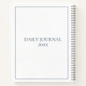 Coastal Blue Heron Bird gepersonaliseerd Notitieboek (Achterkant)