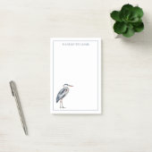 Coastal Blue Heron Bird gepersonaliseerd Post-it® Notes (Kantoor)