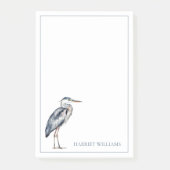 Coastal Blue Heron Bird gepersonaliseerd Post-it® Notes (Voorkant)