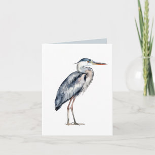 Coastal Blue Heron Bird Notitiekaartje