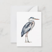 Coastal Blue Heron Bird Notitiekaartje (Voorkant)