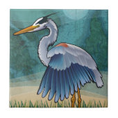 Coastal Blue Heron Tegeltje (Voorkant)