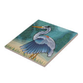 Coastal Blue Heron Tegeltje (Zijkant)