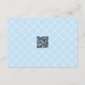 Coastal Blue Lemon Amalfi QR Code RSVP Informatiekaartje (Achterkant)