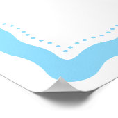 Coastal Blue Lemon Amalfi Wedding Welcome Sign Poster (Hoek)