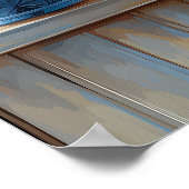 Coastal Blue Parrot Art Print | Wall Poster (Hoek)