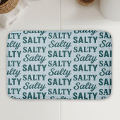 Coastal Blue Salty Life | Graphic Nautical Beach Badmat