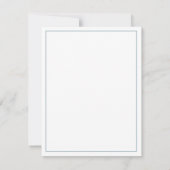 Coastal Blue Scallop Seashells Personalized Notitiekaartje (Achterkant)