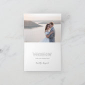 Coastal Blue Waterverf bruiloft Bedankkaart (Binnen)