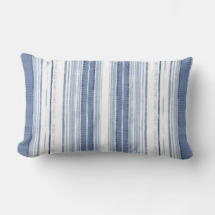 Coastal Blue White Striped Kussen