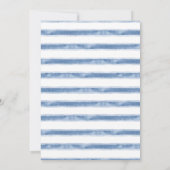 Coastal Blues Palm Tree Beach Wedding  Kaart (Achterkant)