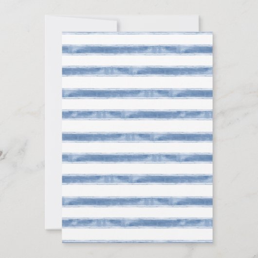 Coastal Blues Palm Tree Beach Wedding  Kaart (Achterkant)