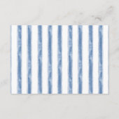 Coastal Blues Seashell & Script Wedding Reception  Informatiekaartje (Achterkant)