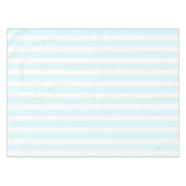 Coastal Boho Soft Blue Pastel Stripes Pattern Tafelkleed (Voorkant (Horizontaal))