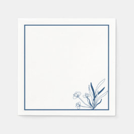 Coastal Botanical | Soft Blue Servet