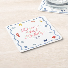 Coastal Boys Verjaardag Kartonnen Onderzetters