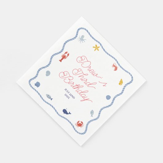 Coastal Boys Verjaardag Servet (Hoek)