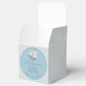 Coastal Bridal Shower Boat Stripe  Bedankdoosjes (Geopend)