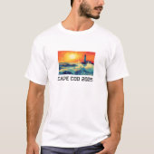 Coastal Cape Cod Lighthouse T-shirt – Aangepaste t (Voorkant)