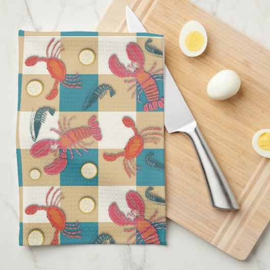 Coastal Catch Picnic Theedoek (Quarter Fold)