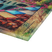 Coastal Charm Italië Cinque Terre Waterverf | Snijplank (Hoek)