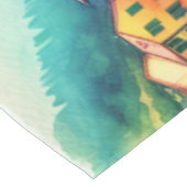 Coastal Charm Italië Cinque Terre Waterverf | Tafelkleed (Gekanteld)