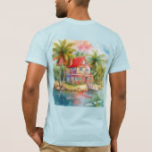 Coastal Charm - Living the Dream T-shirt (Achterkant)