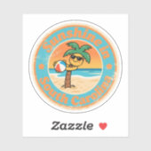 Coastal Charm_ South Carolina Palmetto Vintage Sticker (Vel)