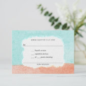 Coastal Charm Waterverf RSVP Kaartje (Staand voorkant)