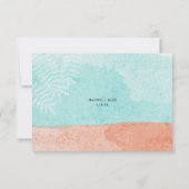 Coastal Charm Waterverf RSVP Kaartje (Achterkant)