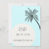 Coastal Chic 50 and Fabulous Birthday Aqua Kaart (Achterkant)