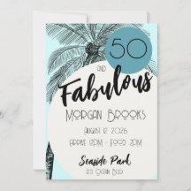 Coastal Chic 50 en Fabulous Verjaardag Aqua