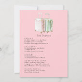 Coastal Chic Beach Club Bachelorette Weekend Kaart (Achterkant)