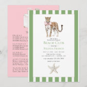 Coastal Chic Beach Club Bachelorette Weekend Kaart (Voorkant / Achterkant)