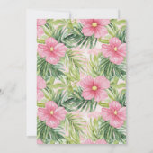 Coastal Chic Beach Club Birthday Party Kaart (Achterkant)