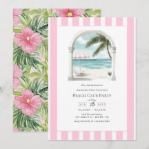 Coastal Chic Beach Club Birthday Party