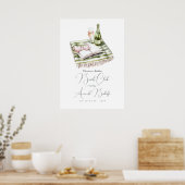Coastal Chic Beach Club Birthday Welcome Sign Poster (Keuken)