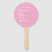 Coastal Chic Beach Club Tropical Floral Itinerary Handwaaier (Achterkant)