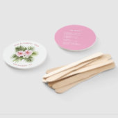 Coastal Chic Beach Club Tropical Floral Itinerary Handwaaier (Niet-gemonteerd)