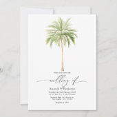 Coastal Chic Beach Wedding QR-code Kaart (Voorkant)
