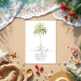 Coastal Chic Beach Wedding QR-code Kaart