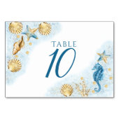 Coastal Chic | Blauw- en goudkoraalrif Kaart (Achterkant)