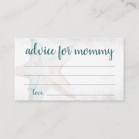 Coastal Chic | Blauwgroen advies over schoeisel me Informatiekaartje (Voorkant)