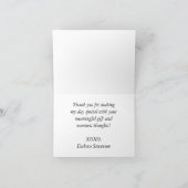 Coastal Chic | Blauwgroen partij voor groen en kor Bedankkaart (Binnen)