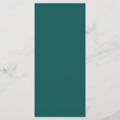 Coastal Chic | Blauwgroen partij voor groen en kor Menu (Achterkant)